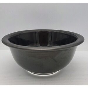 Vintage Pyrex Black Glass Clear Bottom Nesting Mixing Bowl  1L Corning